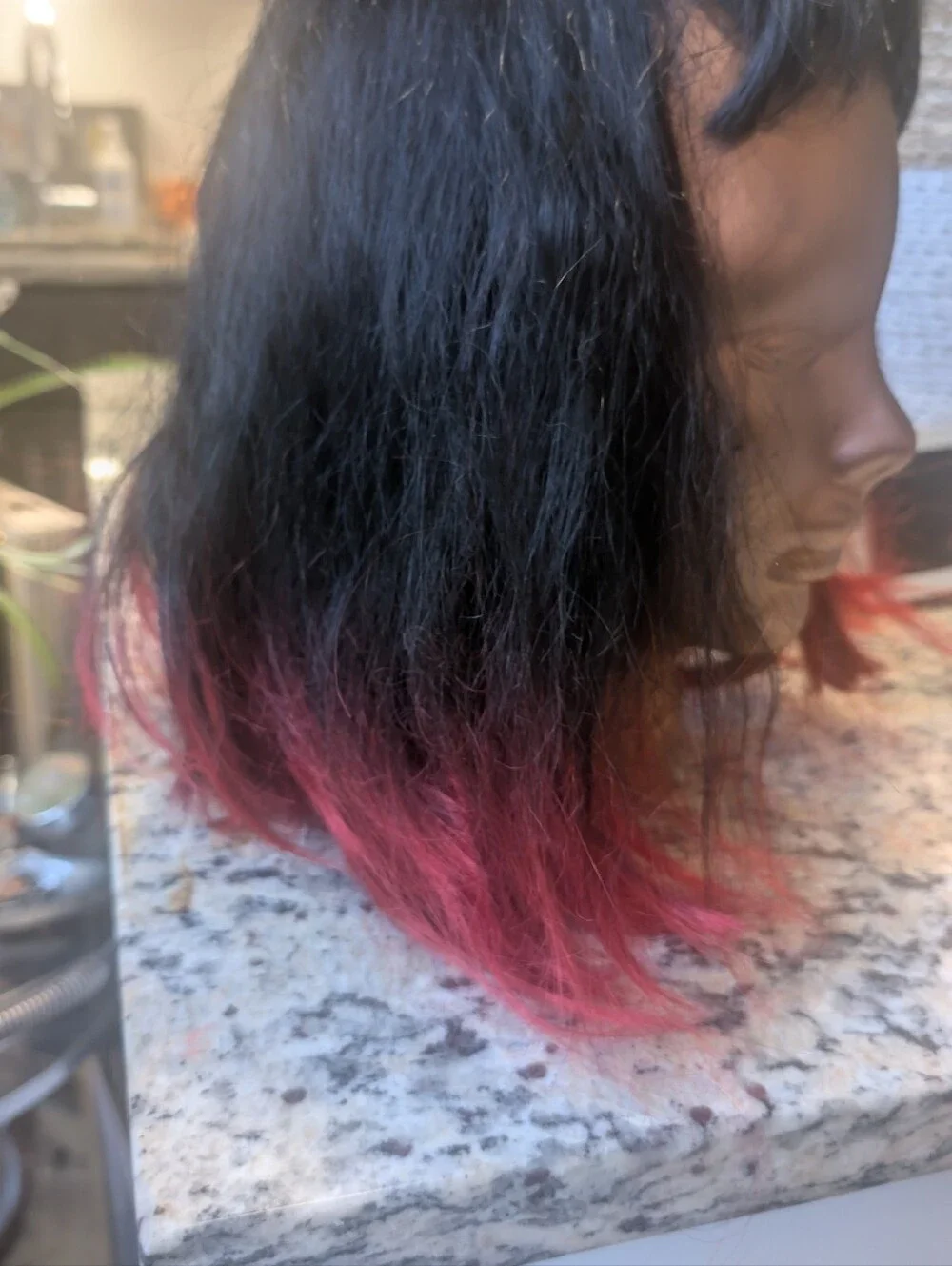 Black And Red Incognito Bob Wig